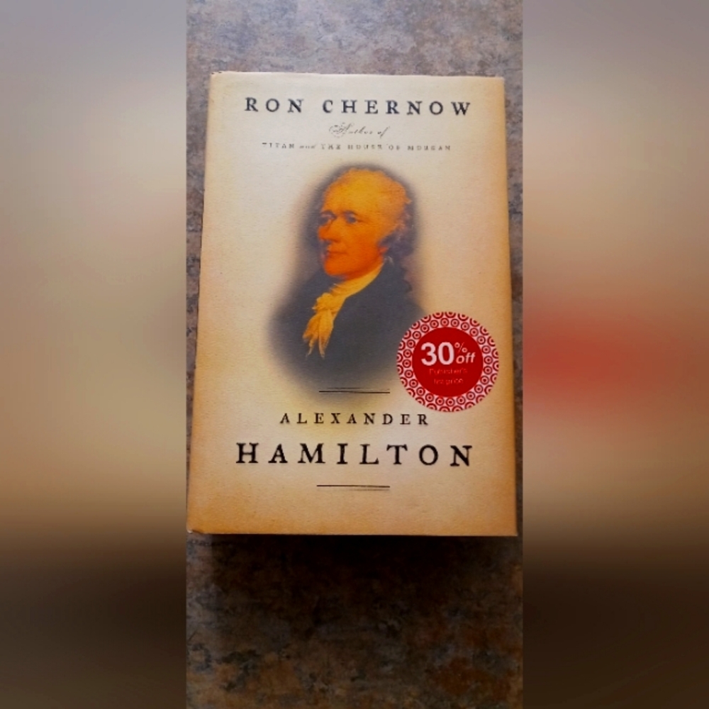 Alexander Hamilton by Ron Chernow — Hardcover Book, Cream Cover